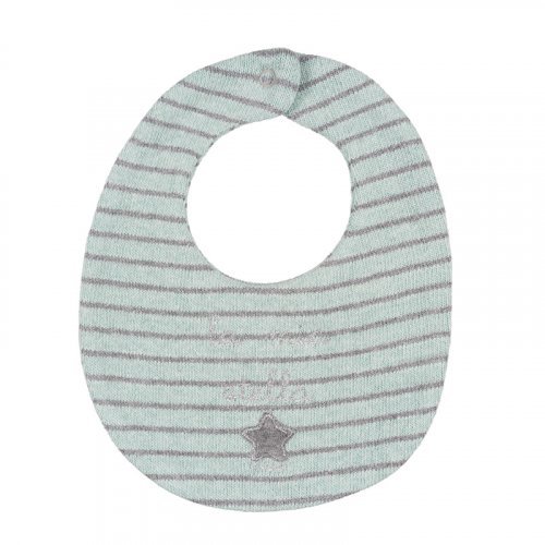 Green Striped Bib with Star