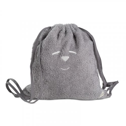 Grey nursery bag and towel