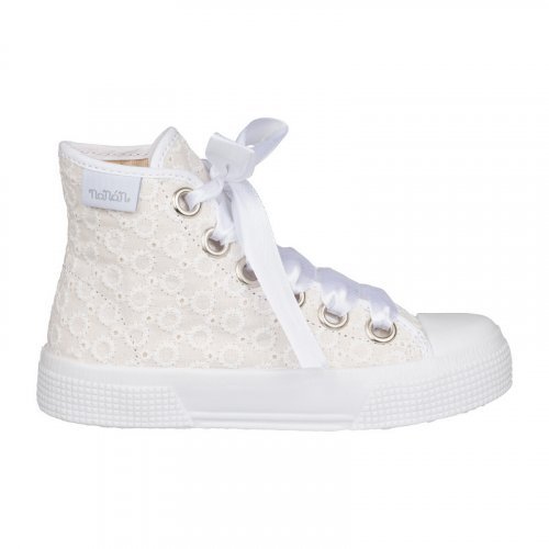 High sneakers in broderie anglaise_12614