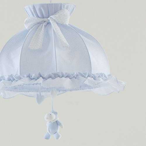 Lampadario Bombo Azzurro_500