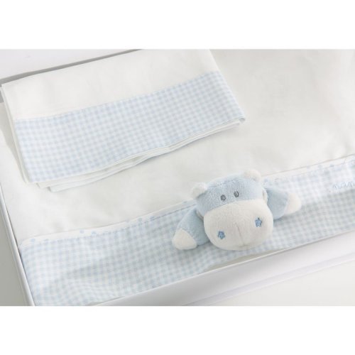 3 Piece Set- Bombo Light Blue Bed sheets