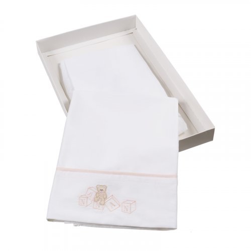 Ensemble de draps pour lit de bébé 3 pièces Dadini Rose