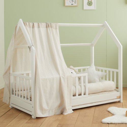 Weißes Montessori-Bett
