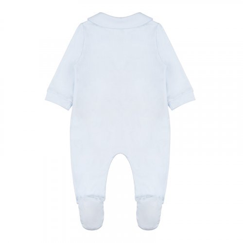 Light Blue BabyGro Front Opening with Bear and Moon_965