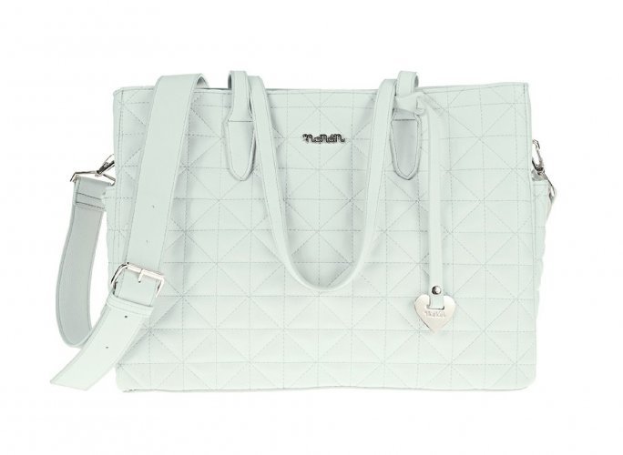 Light blue bag with handless