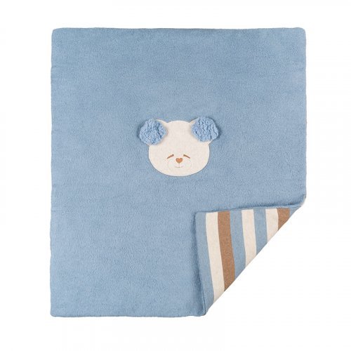 Light Blue Blanket with Bear_3434