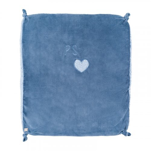 Light Blue Blanket with Writing_1147