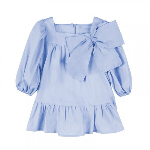 Light Blue Blouse with Bow_4696