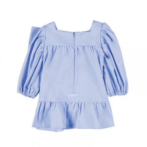 Light Blue Blouse with Bow_4697