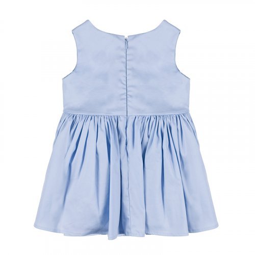 Light Blue Dress with Bow at the Waist_4826