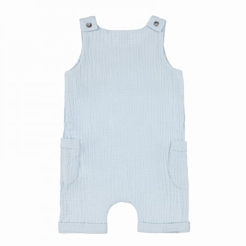 Light-blue Gauze Dungarees