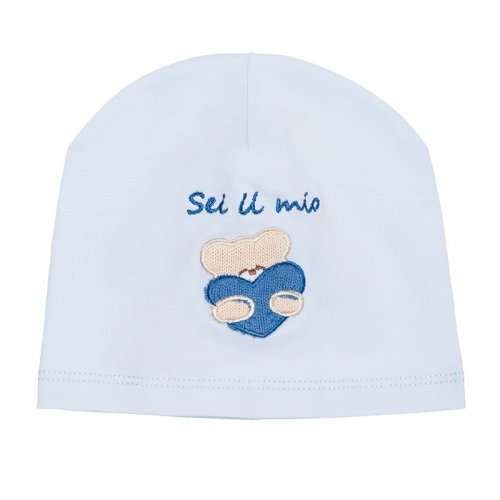Light-blue Jersey Hat with Teddy_4402