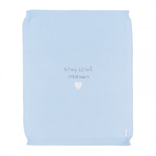 Light-blue Knitted Blanket_4356