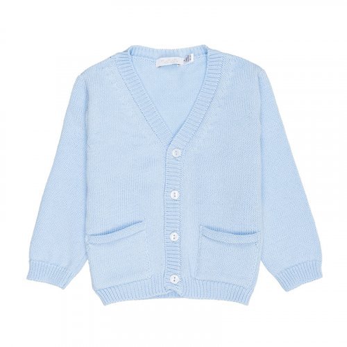 Light Blue Knitted Cardigan_4369