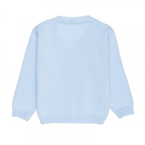 Light Blue Knitted Cardigan_4370