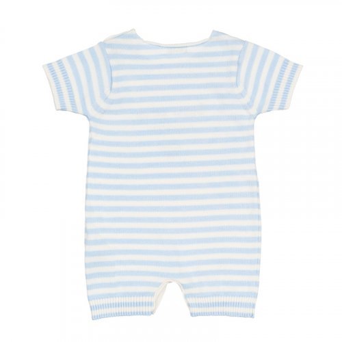 Light-blue Knitted Romper with Stripes_4337