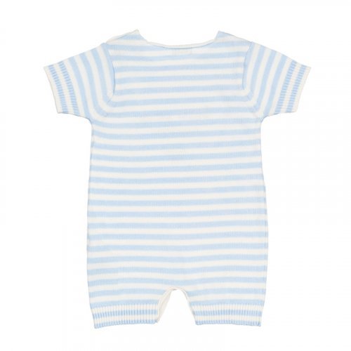 Light-blue Knitted Romper with Stripes_4337
