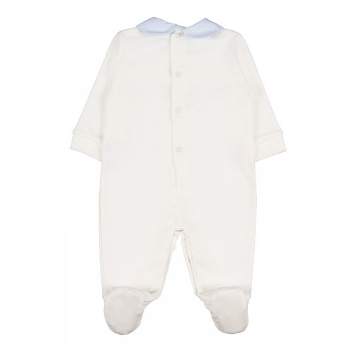 Light blue organic babygro_7253