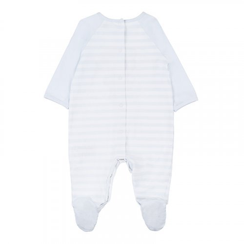 Light Blue Striped Babygro_5396