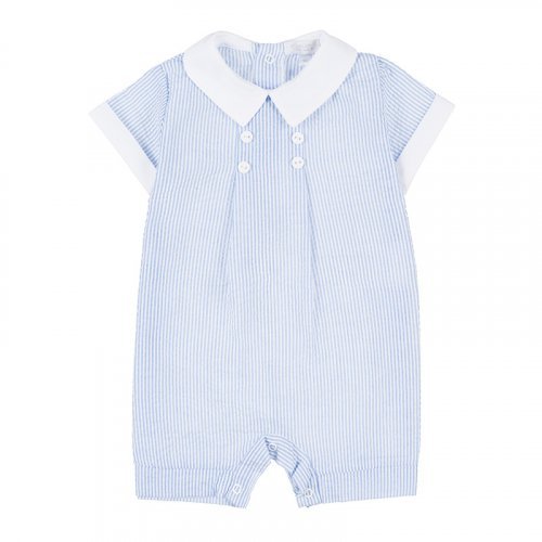 Light Blue Striped Romper_4560