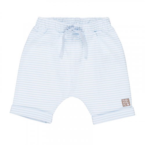 Light-blue Striped Shorts