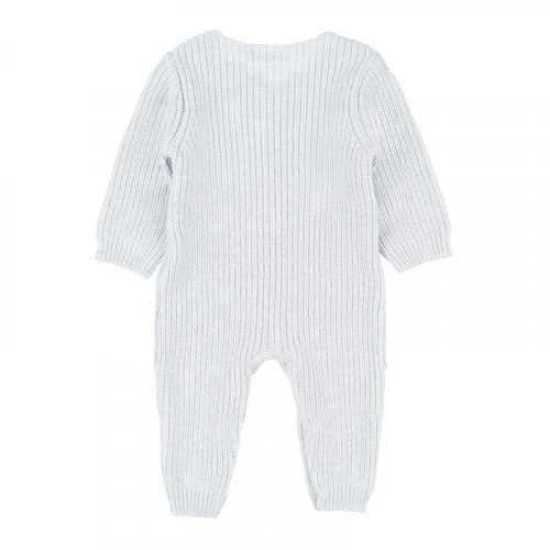 Light Blue Yarn Babygro with Front Opening_1171