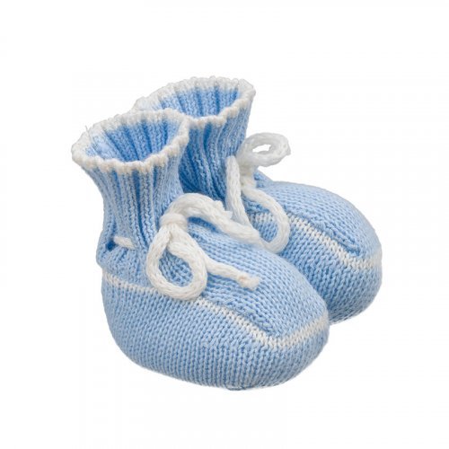 Lightblue knitted shoes_7646