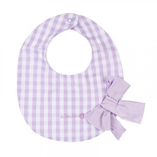 Lilac Checked Bib