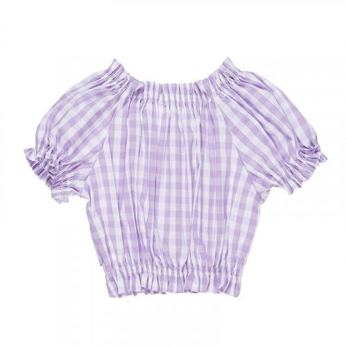 Lilac Checked Blouse_4747