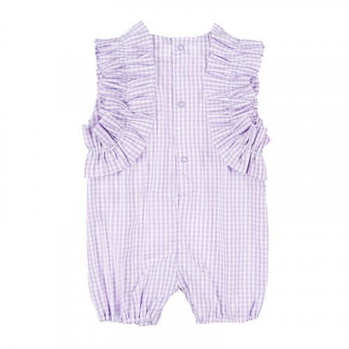 Lilac Checked Romper_4667