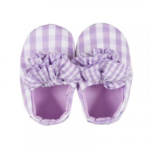 Lilac Checked Shoes