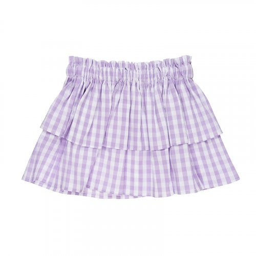 Lilac Checked Skirt_4724