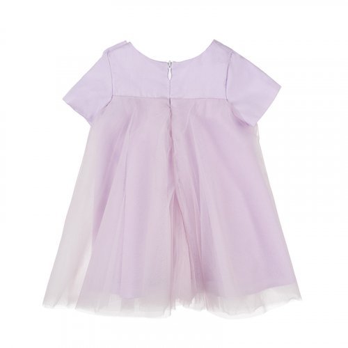 Lilac Tulle Dress with Bow_4973