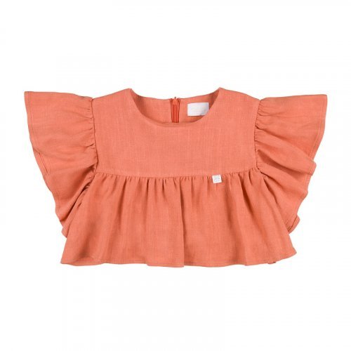 Linen blend top