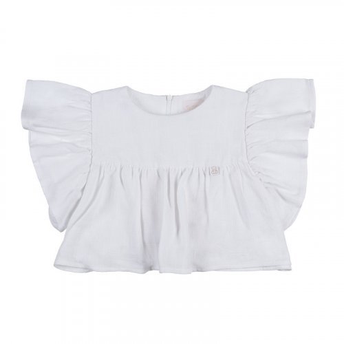 Linen blend top