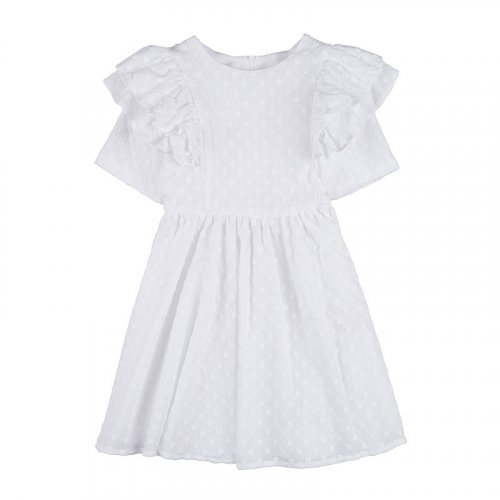 Long sleeve dress with ruffles_12547