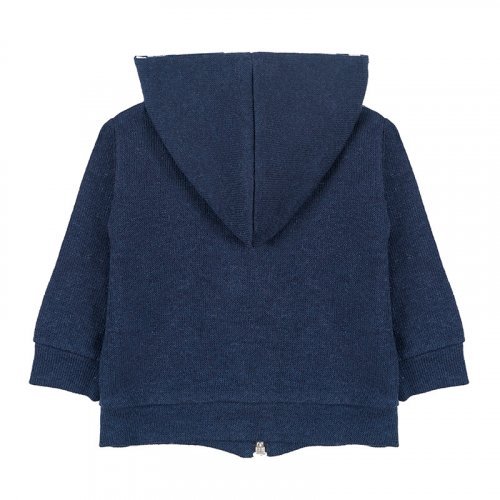 Maglia con Zip e Cappuccio Blu_4282