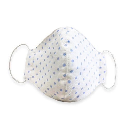 Mascherina Mamma Pois Azzurro_1795