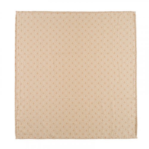 Mussola all over lettering 80x80 beige