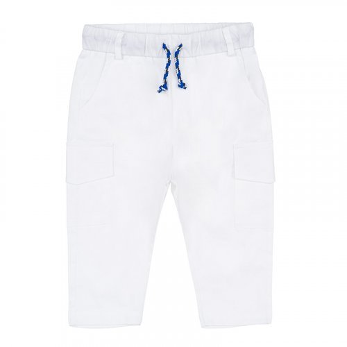 Pantalon cargo blanc_7427