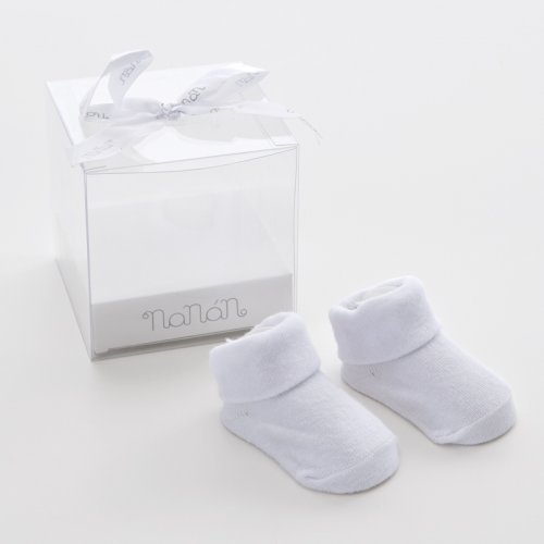 Chaussettes bébé blanches unies
