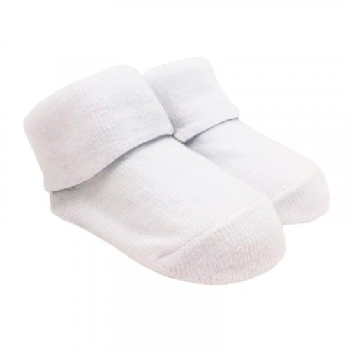 Chaussettes bébé blanches unies_9081