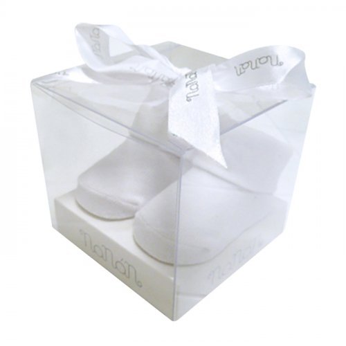 Chaussettes bébé blanches unies_9082