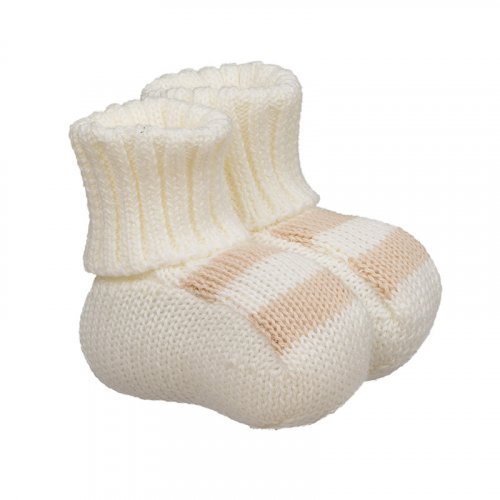 Socken aus weißem Garn_7632