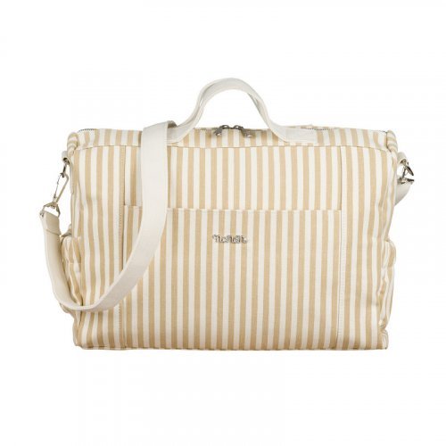Sac de promenade avec table à langer en toile beige_9206