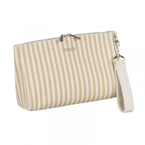 Beige Canvas Clutch_9158