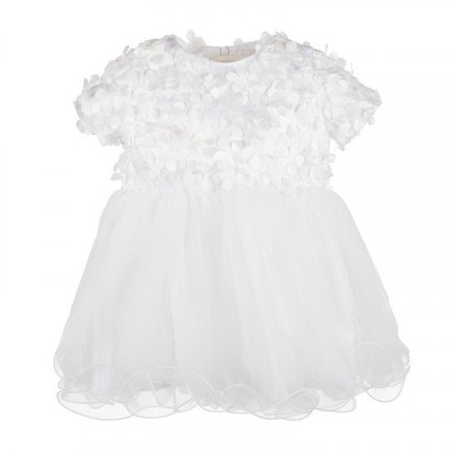 Weißes Kleid mit halben Ärmeln