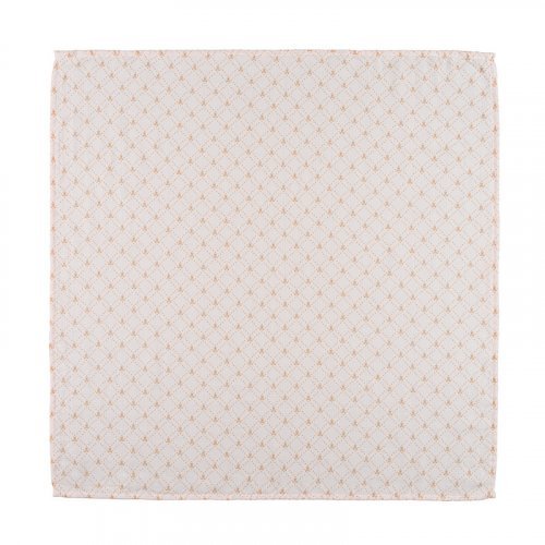Mussel all over Schriftzug 80x80 rosa