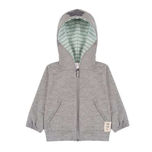 Open Sweatshirt with Hood