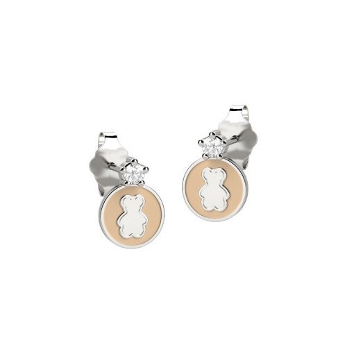 Boucle d'oreille Ours en Argent 925